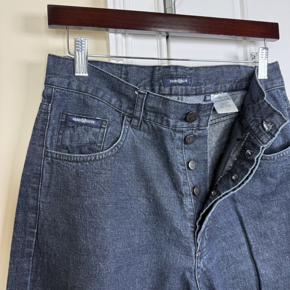Henri Lloyd Classic Jeans Men's 32R (30/29.5)  Blue Medium Denim Straight Fit - Picture 3 of 7